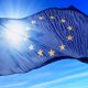 European Union flag waving on the wind