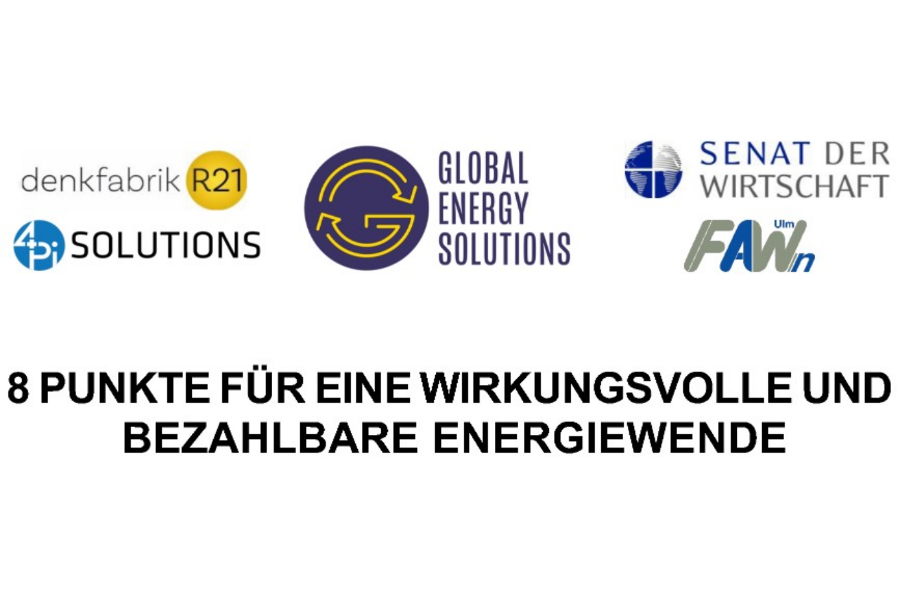 8-Punkte-Plan für eine bezahlbare Energiewende
